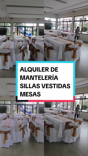 Alquiler de mesas y sillas vestidas para eventos especiales