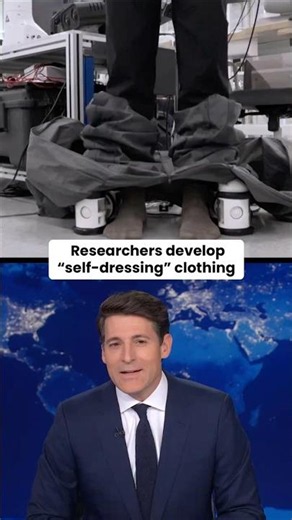 Researchers develop "self-dressing" clothing #shorts