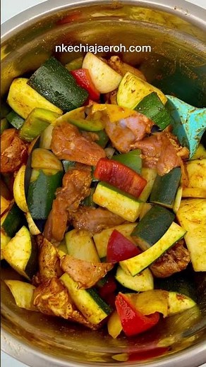 How to Make a Perfect Stir Fry in the Air Fryer | Zucchini Chicken Stir Fry in Air Fryer | #shorts