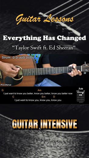 29K views · 147 reactions | Everything Has Changed - Taylor Swift ft. Ed Sheeran | Guitar Intensive | Facebook