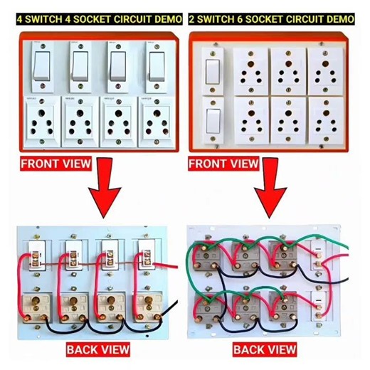 Extension Board Circuit Demo | electric board wiring | Electric board connection