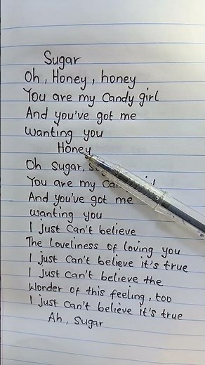 sugar Sugar song lyrics by The Archies #sugarsugar #Archies #foryou #ytshorts