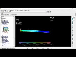 ANSYS Mechanical APDL Lesson # 1 - Calculation of the console beam.