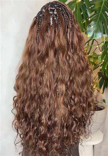 THE QUEEN HAS ARRIVEDDDDD!!! 😍😍😍😍😍 only the best for my darling angel baby 🩷 @𝒍𝒊𝒚𝒂𝒉 We used 3 bundles of our double drawn body wave hair 🔥🔥 honestly obsessed!! #aaliyah #ukbraider #bodywavehair #fyp #bohobraidstyle