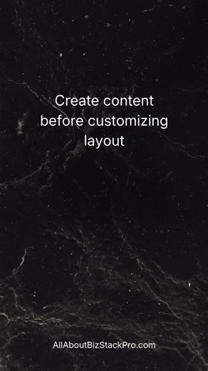 Start with structure not design