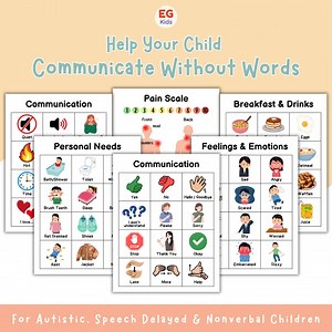 Communication Cards for Nonverbal Kids, Printable Autism Visual Aid Boards, AAC Speech Therapy Tools, Children Emotions & Needs Flashcards - Etsy Australia
