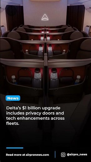Delta unveils next-gen Delta One suites on new Airbus A350-1000