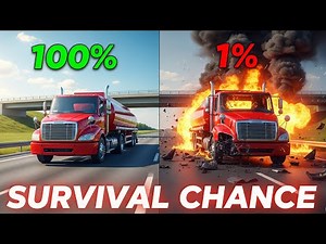 Realistic Survival Chance Crashes #3 (With Dummies) BeamNG.Drive