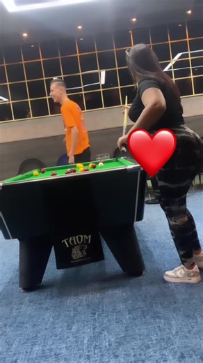 Pool Game Techniques Demonstrated by Enthusiastic Player