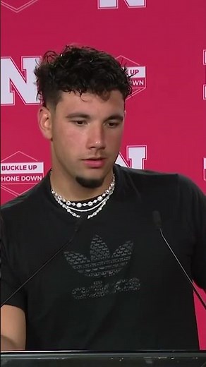 Nebraska QB reacts to win over Spartans