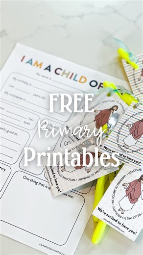 Come Follow Me FHE | LDS Activities & Lessons on Instagram: "POV: You haven’t even met your new Primary class yet… but you’re already planning how to be their favorite teacher 😏🎉 Grab this FREE welcome-to-class Primary teacher freebie to start the year off right! ⠀⠀⠀⠀⠀⠀⠀⠀⠀ We help Primary teachers make teaching easy and fun with weekly scripture lessons, activities, and ready-to-go handouts—so you can focus on inspiring your kiddos instead of stressing over planning. ⠀⠀⠀⠀⠀⠀⠀⠀⠀ 💛 Comment “favo