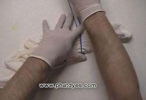 How To Make A Tie Dye 'V' Pattern - Complete