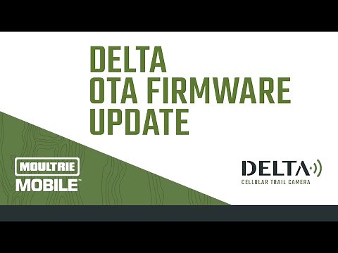 Moultrie Mobile DELTA Firmware Update
