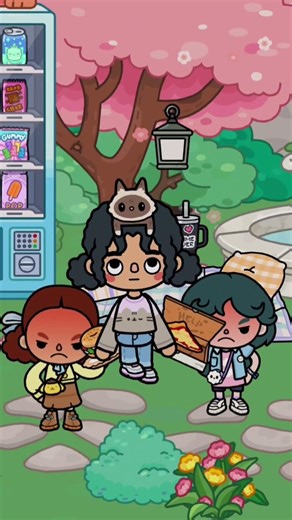 Pizza or Hamburger?? | #funny #tocaboca #avatarstory #pazu #sakuraschoolsimulator #roblox #fypシ