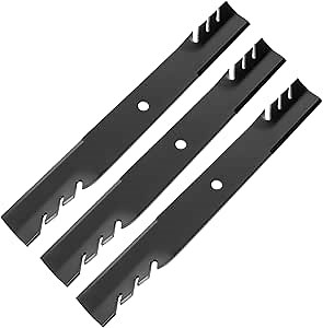 103-0301 Mower Mulching Blades for 60" Deck, Compatible with Ex-Mark Lazer Z AS XP XS Turf Ranger Bad Boy Toro, Replaces 103-2530 1-633483 1-613112 602771 96-319 30227-60, 3 Pack