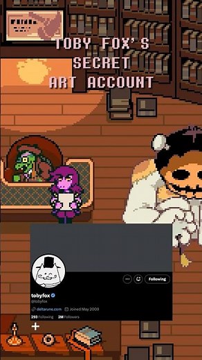 TOBY FOX SECRET ART ACCOUNT#deltarune #undertale #tobyfox #gaster #sans #secret #account #pomni #art