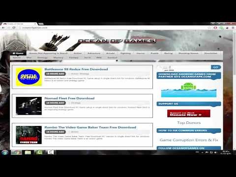 شرح التحميل من موقع Ocean of Games