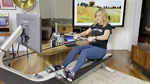 CES: Test-driving the Hydrow rowing machine