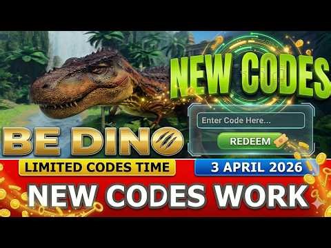 *NEW CODES* Be Dino Jurassic Dinosaur Simulation ROBLOX | April 2, 2026