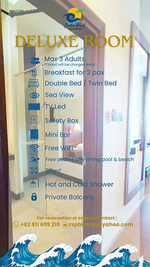 Deluxe Room with Stunning Sea View at Bintan Beach