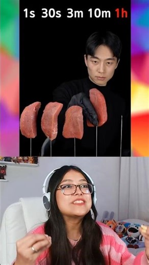 MEAT CUTS VS BOILING OIL @Doublebite_official #funfacts #humor