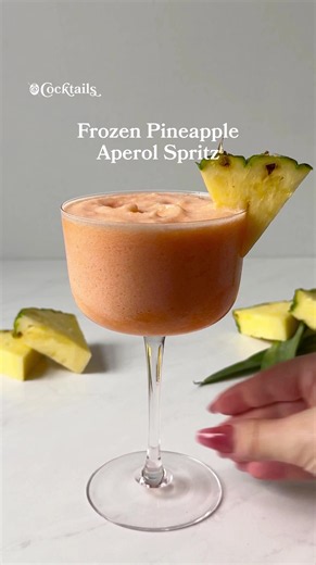 Tropical Pineapple Aperol Spritz Recipe (Frozen)