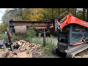 DIY Skid steer Log splitter in 3 HOURS #diy #heavyequipment