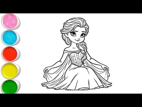 How to Draw Elsa | Elsa Drawing for Kids Step by Step Elsa Drawing for Kids | Frozen Princess Art