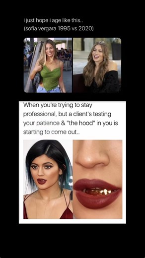 "She ages perfect while I'm losing patience and professionalism at the same time." #viral