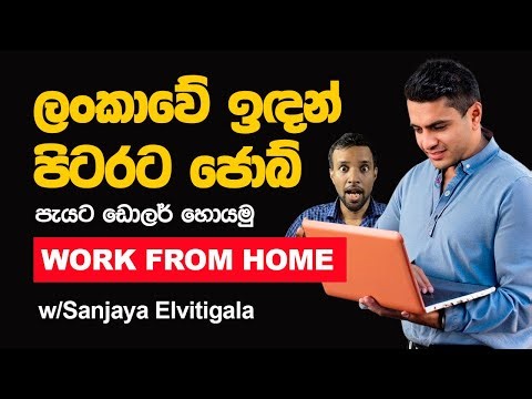 වෘත්තිකයන් හට පිටරට work from home jobs ලංකාවෙ ඉදන් ම කරන විදිහ