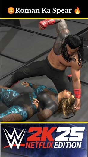 WWE 2K25 Netflix Edition – Roman Reigns Full Finisher & Table Break Gameplay (Android)