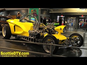 Dual Engine Custom Hot Rod "Mysterion" Ed "Big Daddy" Roth Display National Corvette Museum