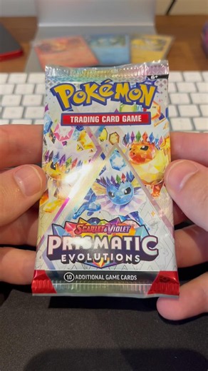 One pack of Prismatic Evolutions. Scan Pokémon cards with Acorn TCG card scanner #pokemoncards
