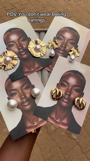 No hashtags because this post will only reach stylish girls… who love cute earrings… Dm 0785677373