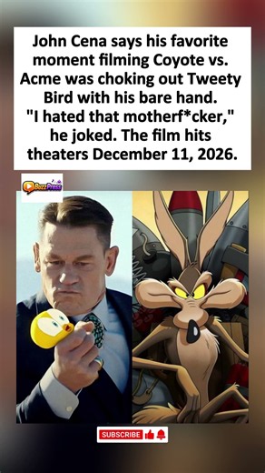John Cena hated tweety bird so much he choked him out.