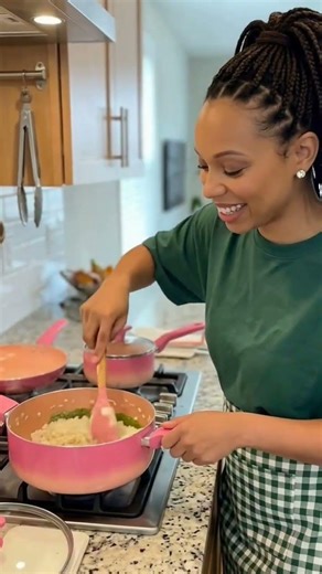 The video was made using AI but this cookware set is Real. Got it from #Temu