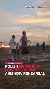 222K views · 1.3K reactions | A Polish Air Force F-16 fighter jet crashed onto the runway during the rehearsals for the Radom Air Show in Poland yesterday. Maciej Krakowian, the winner of the RIAT 2025 Aerobatics sadly lost his life in the incident. The Police Air Force has launched an investigation into the cause of the crash. Video: Disaster News | Lovin Malta | Facebook
