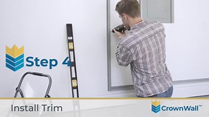 CROWNWALL 48 in. H x 96 in. W Starter Bundle PVC Slatwall Panel Set with Locking Hook Kit in Graphite (10-Piece) BD684GRA10-K