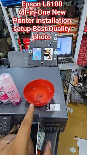Epson L8100 New Printer installation setup Best Quality photo#epson#services #printersupportsoftware