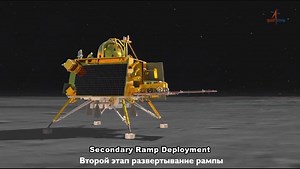 The Vikram lander was successful in landing near the lunar South pole under India's #Chandrayaan3 lunar exploration mission. The Indian Space Research Organization (#ISRO) said that the Chandrayaan-3 mission has already achieved three key goals: ▫️ a soft landing on the lunar surface was performed; ▫️ the first movement of the lunar rover on the surface of the Moon was completed; ▫️ scientific experiments are being carried out on the lunar rover and lander, all research instruments on the vehicl