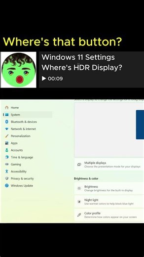 Where Is HDR in Windows 11?