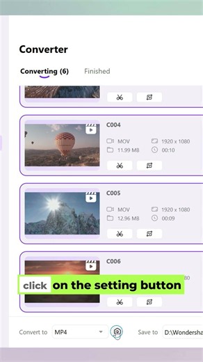 Convert MOV to MP4 in one click🔥🎬