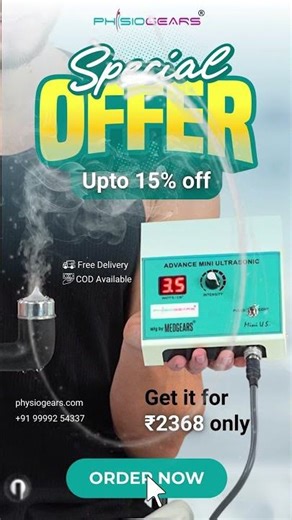 Physiogears Mini Ultrasound Device: Professional Physiotherapy at Home!