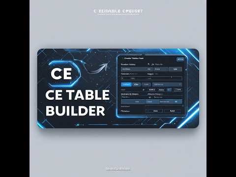 🔥 CE Table Builder - Automate Your Cheat Engine Tables!