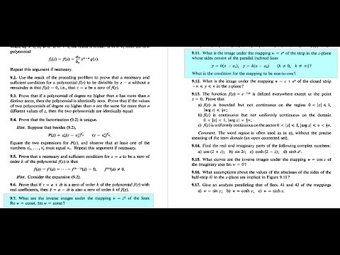 Complex Analysis -Markushevich's book1 Prob 9.7, 9.13: Mappings: w = (z - a)^n, w = e^z