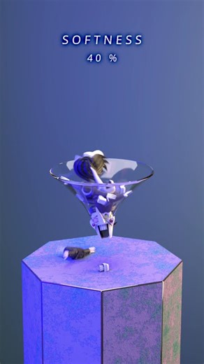 0% vs 100% Spamton in funnel 3D Soft Body Simulation in Houdini