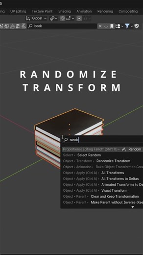 Level up your Blender game with randomized transforms! #blendertricks #blendertips #blendertutorial