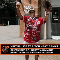 Ray Banks Throws 1st Pitch