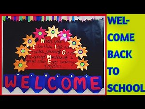 Welcome back to school bulletin board ideas /Welcome back school bulletin board