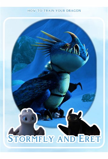 Stormfly and Eret #howtotrainyourdragon #httyd #hiccup #toothless #fyp | how to train your dragon